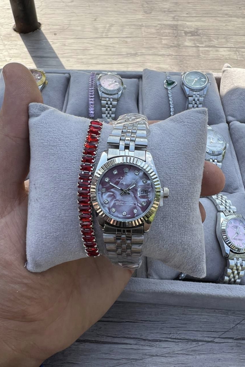 حراج ساعت زنانه رولکس صفحه صدفی