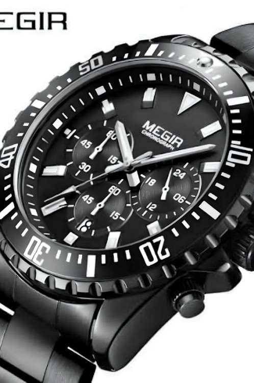 ساعت استیل مردانه سه موتور برند مگیر مدل 2064